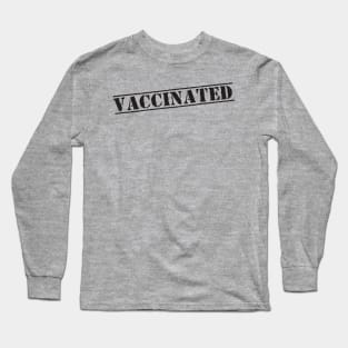 Vaccinated Check covid 2021 Long Sleeve T-Shirt